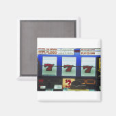 Glücksspielautomatensieger Magnet (Vorderseite/Rückseite)