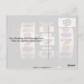 Glücksspiele, Spielautomaten Postkarte (Rückseite)