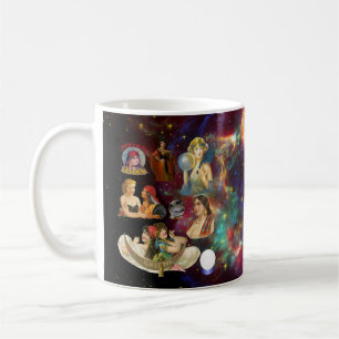 Glücksspielerzähler Sinti und Roma Psychics Vintag Kaffeetasse