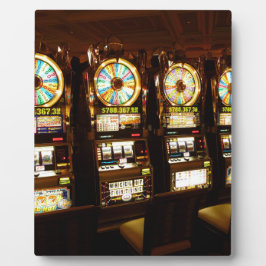 Glücksspielmaschine ein bewaffnetes Bandit-Geld La Fotoplatte