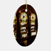 Glücksspielmaschine ein bewaffnetes Bandit-Geld La Keramik Ornament (Rechts)