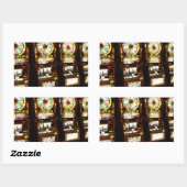 Glücksspielmaschine ein bewaffnetes Bandit-Geld La Rechteckiger Aufkleber (Blatt)