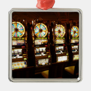 Glücksspielmaschine ein bewaffnetes Bandit-Geld La Silbernes Ornament