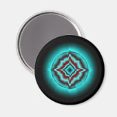 Glückssterne auf schwarz magnet (Vorderseite/Rückseite)