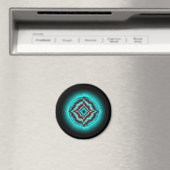 Glückssterne auf schwarz magnet (In Situ (Geschirrspüler))
