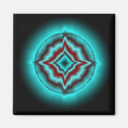 Glückssterne auf schwarz magnet (Vorne)