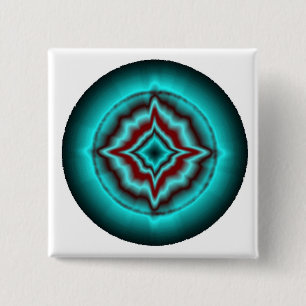 Glückssterne minz schwarz rot Artdeco Button