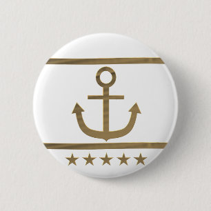 Glückssymbol für Goldanker Button
