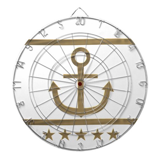 Glückssymbol für Goldanker Dartscheibe (vorne)