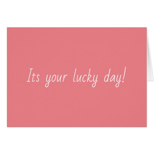 Glückstag (Vorderseite (Horizontal))