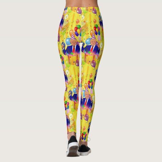 Glückstag Donald Trump Leggings (Rückseite)
