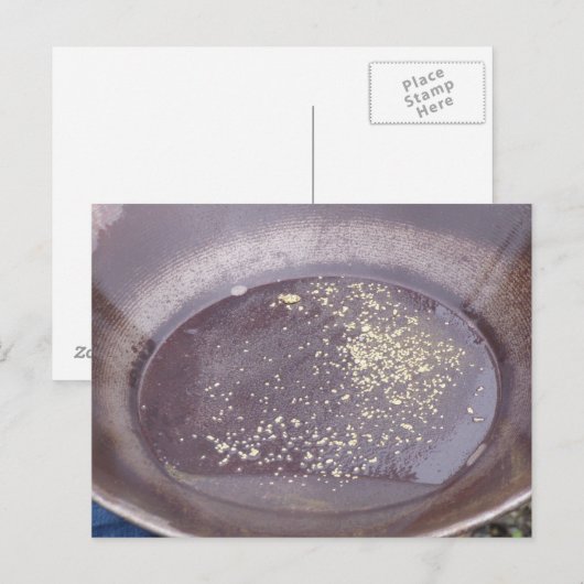 Glückstag, Gold Postkarte (Vorne/Hinten)