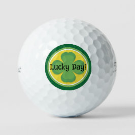 Glückstag! Kleeblatt anpassen Golfball