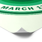 Glückstag März Poster (Ecke)