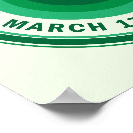 Glückstag März Poster (Ecke)