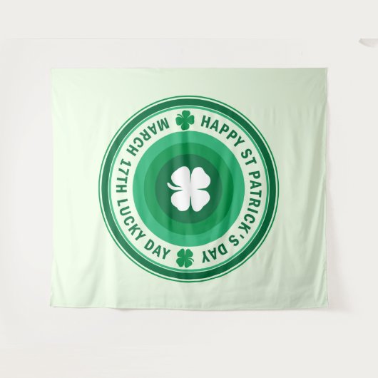 Glückstag März Wandteppich (Vorderseite (Horizontal))