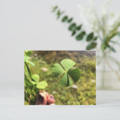 Glückstag Postkarte (Stehend Vorderseite)