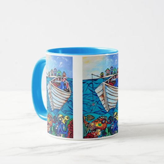 "Glückstag" Tasse Getränke (Vorderseite Links)