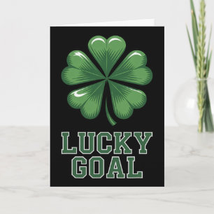 Glückstor St Patricks Day Fußball Kleeblatt  Karte