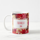 GLÜCKSURLAUB Abstrakte Sterne Personalisiert Kaffeetasse (Links)