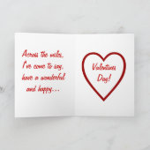 GLÜCKSWERTE TAG, ÜBER DIE MEILEN FEIERTAGSKARTE (Innenseite)