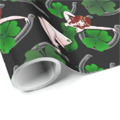 Glückswrapping Paper St. Patrick's Wrapping Paper Geschenkpapier (Rolleneckpunkt)