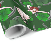 Glückswrapping Paper St. Patrick's Wrapping Paper Geschenkpapier (Rolleneckpunkt)