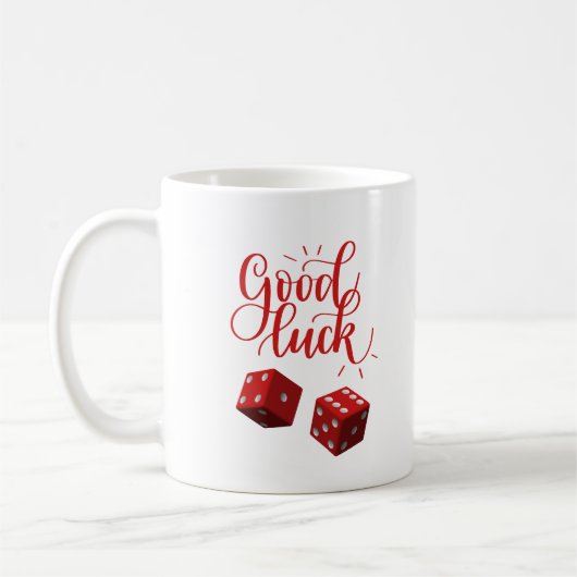 Glückswürfel Kaffeetasse (Links)