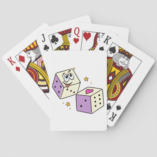 Glückswürfel Spielkarten (Rückseite)