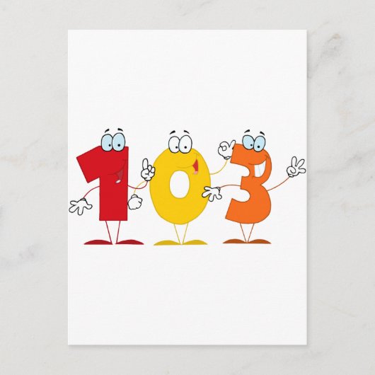 Glückszahl 103 postkarte (Vorderseite)