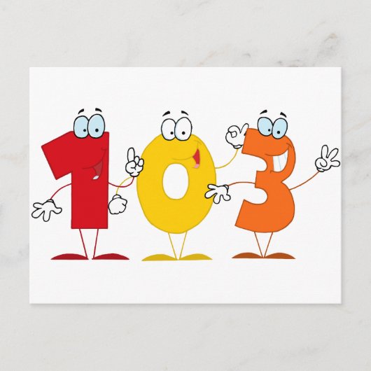 Glückszahl 103 postkarte (Vorderseite)