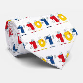 Glückszahl 107 krawatte (Gerollt)