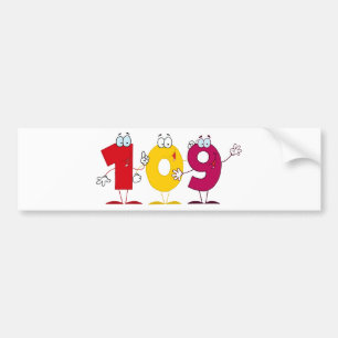 Glückszahl 109 autoaufkleber