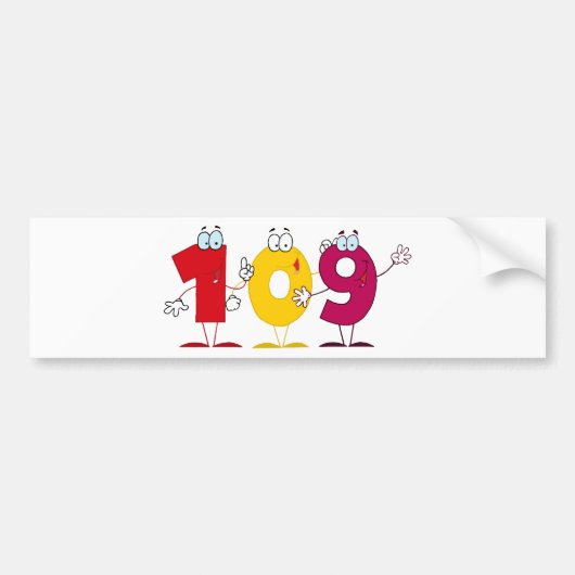 Glückszahl 109 autoaufkleber (Vorne)