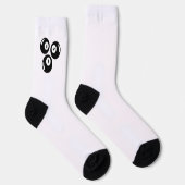 Glückszahl 111 Schwarze Bälle Socken (Rechts)