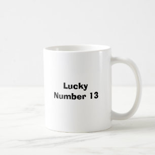 Glückszahl 13 kaffeetasse