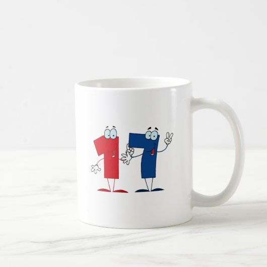 Glückszahl 17 kaffeetasse (Rechts)