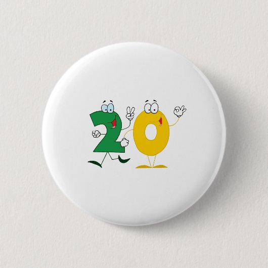 Glückszahl 20 button (Vorderseite)