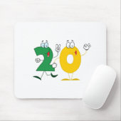 Glückszahl 20 mousepad (Mit Mouse)