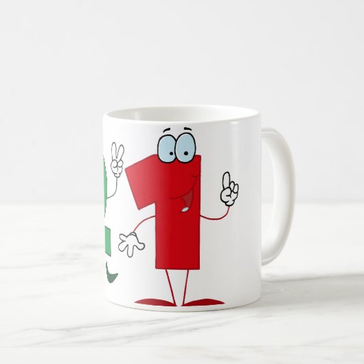 Glückszahl 21 kaffeetasse (VorderseiteRechts)