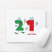 Glückszahl 21 mousepad (Mit Mouse)