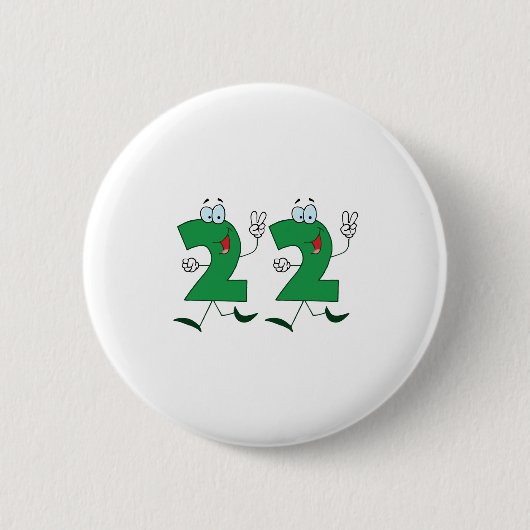 Glückszahl 22 button (Vorderseite)