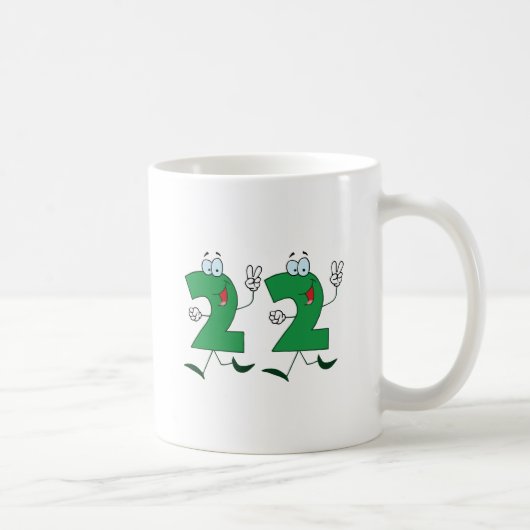 Glückszahl 22 kaffeetasse (Rechts)