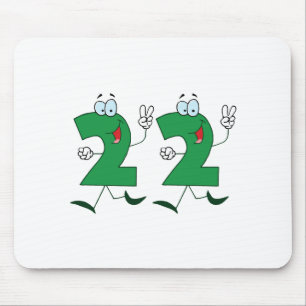 Glückszahl 22 mousepad