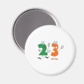 Glückszahl 23 magnet (Vorderseite/Rückseite)