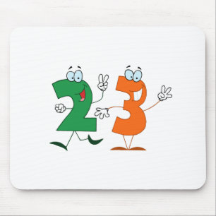 Glückszahl 23 mousepad