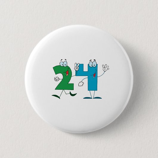 Glückszahl 24 button (Vorderseite)