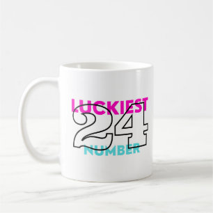 Glückszahl 24 kaffeetasse