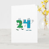 Glückszahl 24 karte (Gelbe Blume)