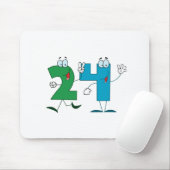 Glückszahl 24 mousepad (Mit Mouse)